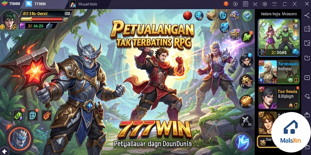 Screenshot dari gameplay RPG yang mendebarkan di 777WIN.