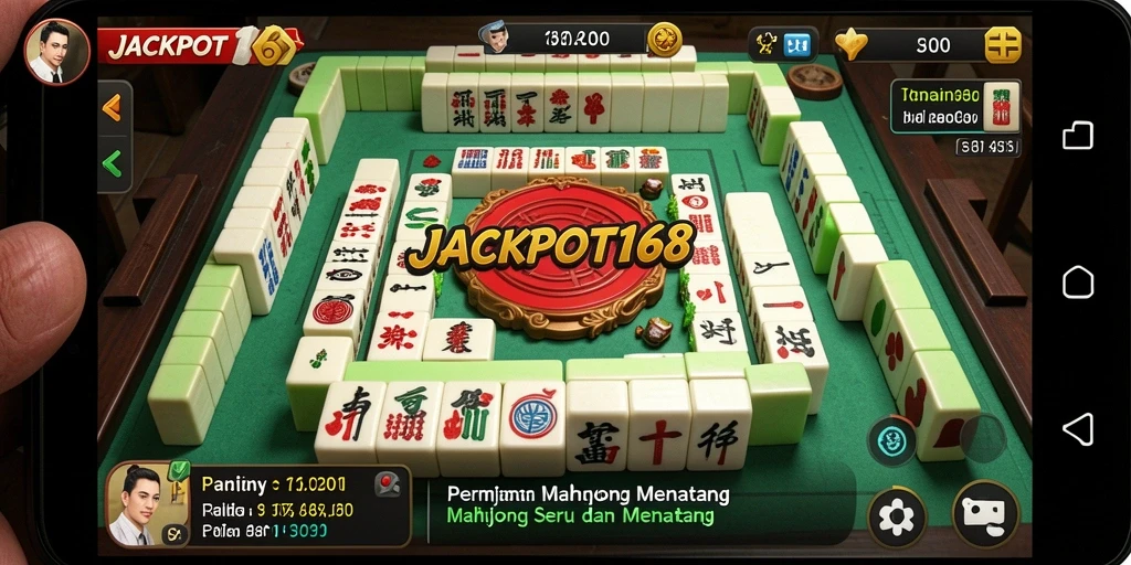 Tampilan gameplay menarik dari JACKPOT168 dalam permainan Mahjong.
