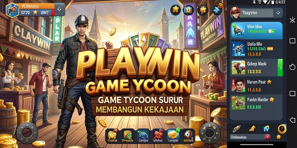 Tampilan gameplay Tycoon yang menarik dan interaktif.