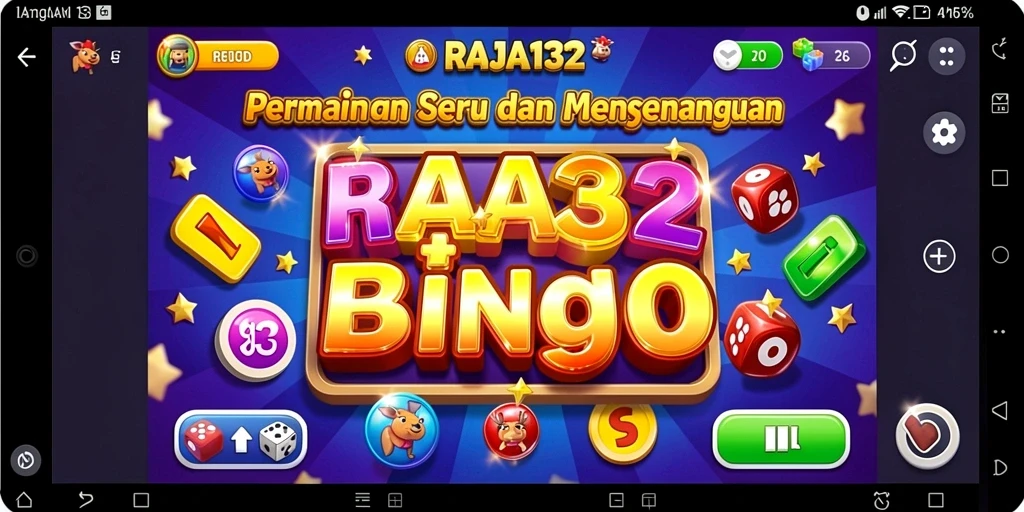 Tampilan menarik dari gameplay Bingo di RAJA132.