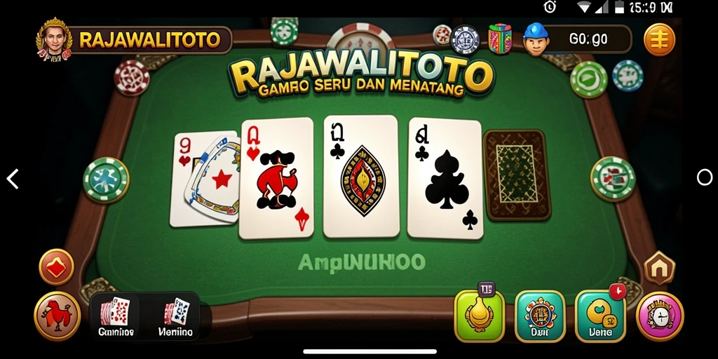 Screenshot gameplay menarik dari RAJAWALITOTO yang menunjukkan suasana permainan Domino.
