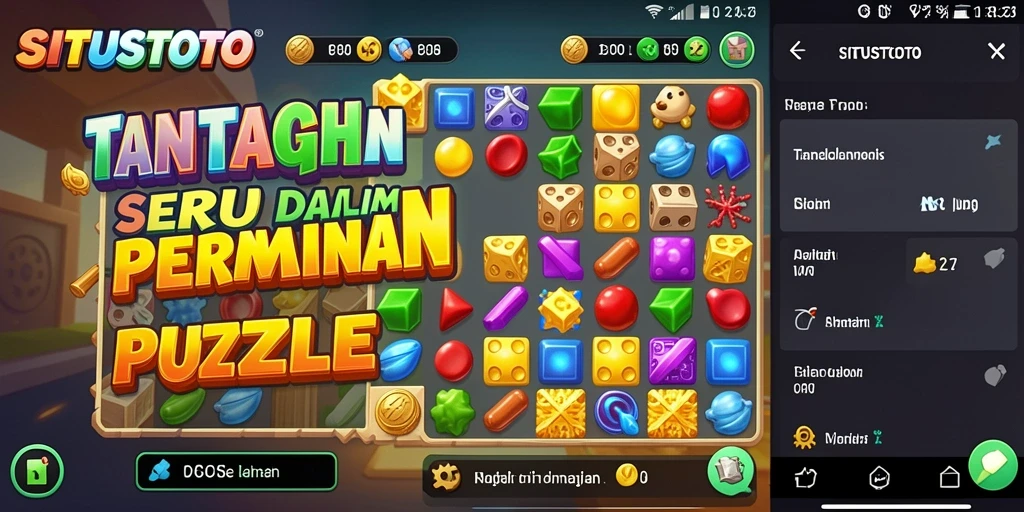 Tampilan gameplay menarik dari SITUSTOTO dengan Puzzle menantang.