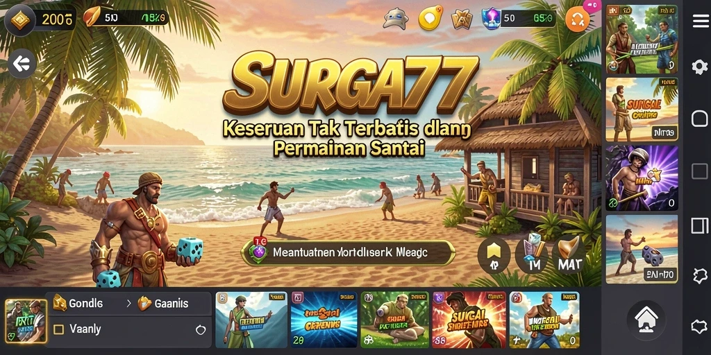 Gameplay SURGA77 yang penuh warna dan menarik untuk semua usia.